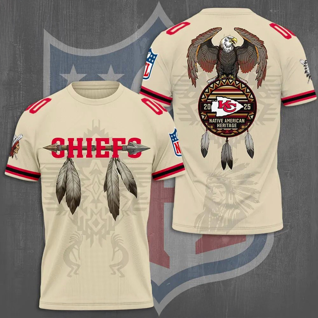 Kansas City Chiefs X Native American Heritage Shirt Chiefs Merch Gift For Football Fans-1
