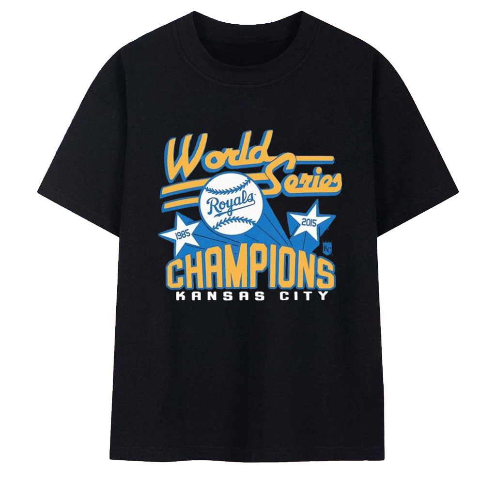 Kansas City Royals World Series Champions T-Shirt Kansas City Royals Merch Gifts For Fans-1