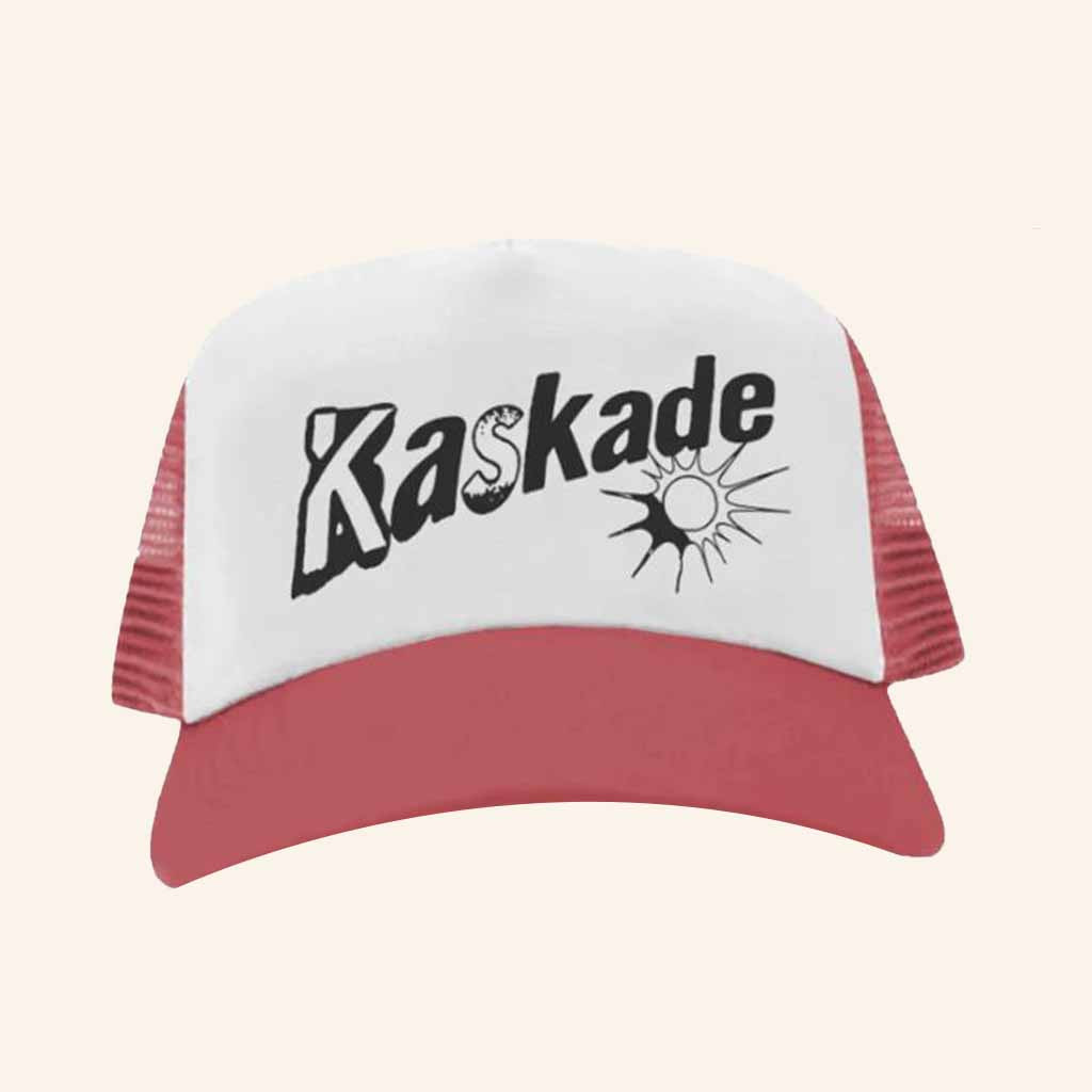 Kaskade Merch Sunsoaked Red Trucker Hat Gifts For DJ Fans-1