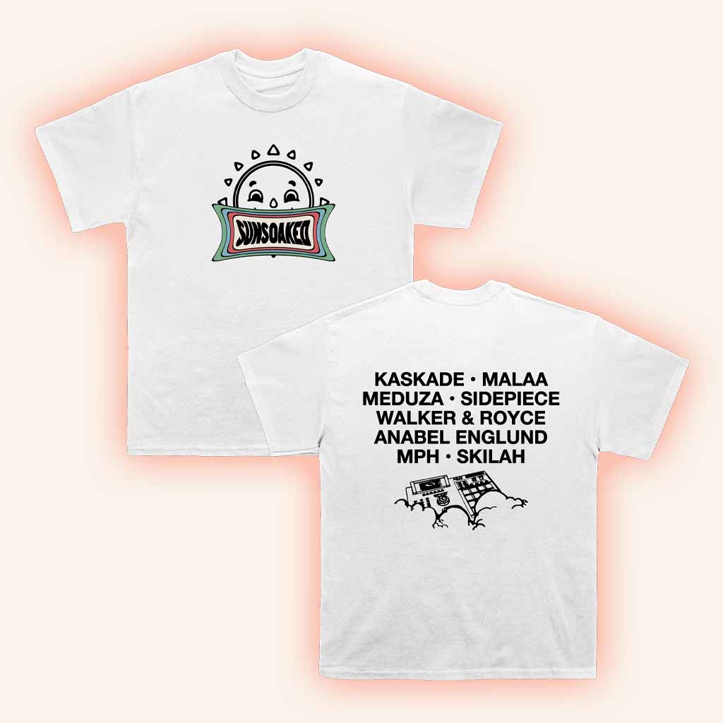 Kaskade Merch Sunsoaked White T-Shirt Gifts For DJ Fans-1 Kaskade Merch Sunsoaked White T-Shirt Gifts For DJ Fans-1