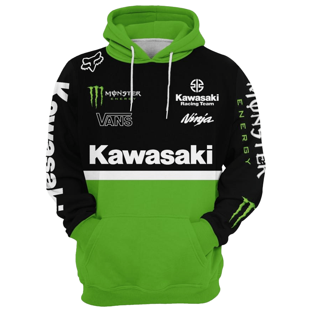Kawasaki Racing Team Hoodie Kawasaki Sweatshirt Father's Day Gifts For Husband-1 Kawasaki Racing Team Hoodie Kawasaki Sweatshirt Father's Day Gifts For Husband-1