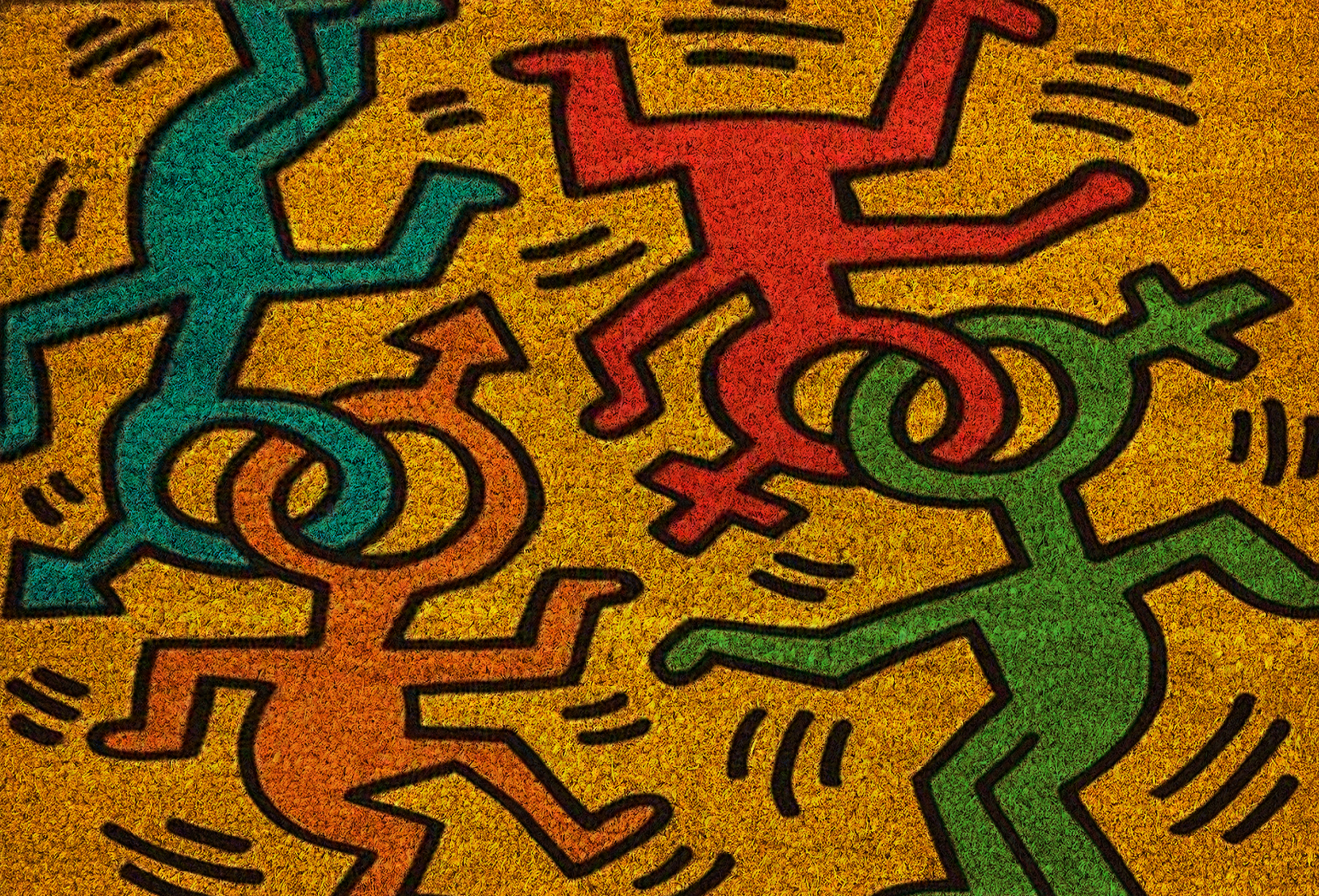 Keith Haring Doormat Gender Pop Art Culture Dancing Keith Haring Door Mat Front Door-1 Keith Haring Doormat Gender Pop Art Culture Dancing Keith Haring Door Mat Front Door-1