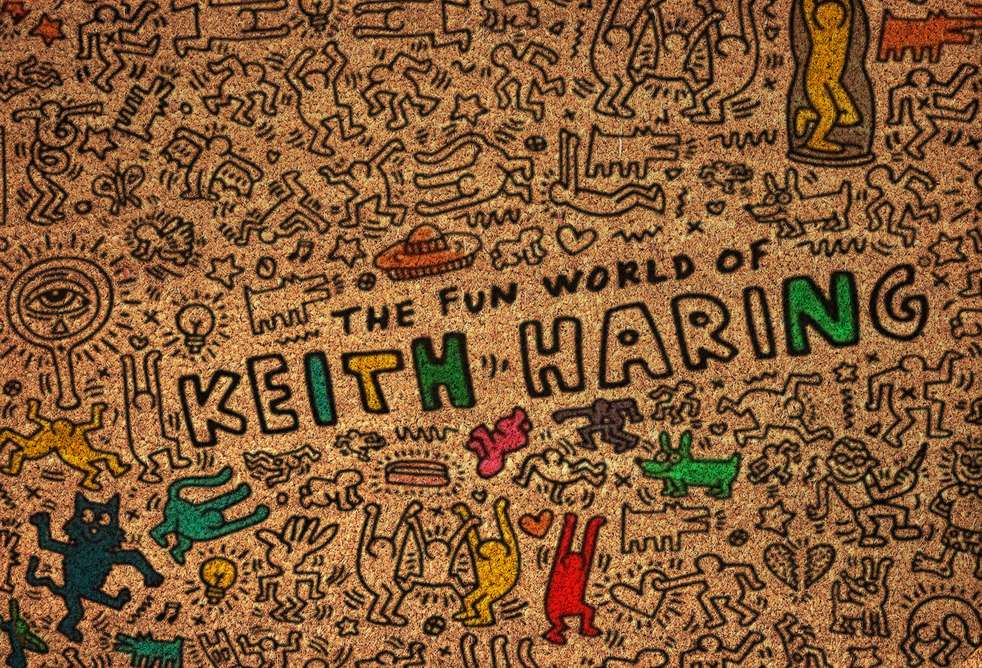 Keith Haring Doormat The Full World Of Keith Haring Graffiti Pop Art Culture Mat Gifts-1 Keith Haring Doormat The Full World Of Keith Haring Graffiti Pop Art Culture Mat Gifts-1