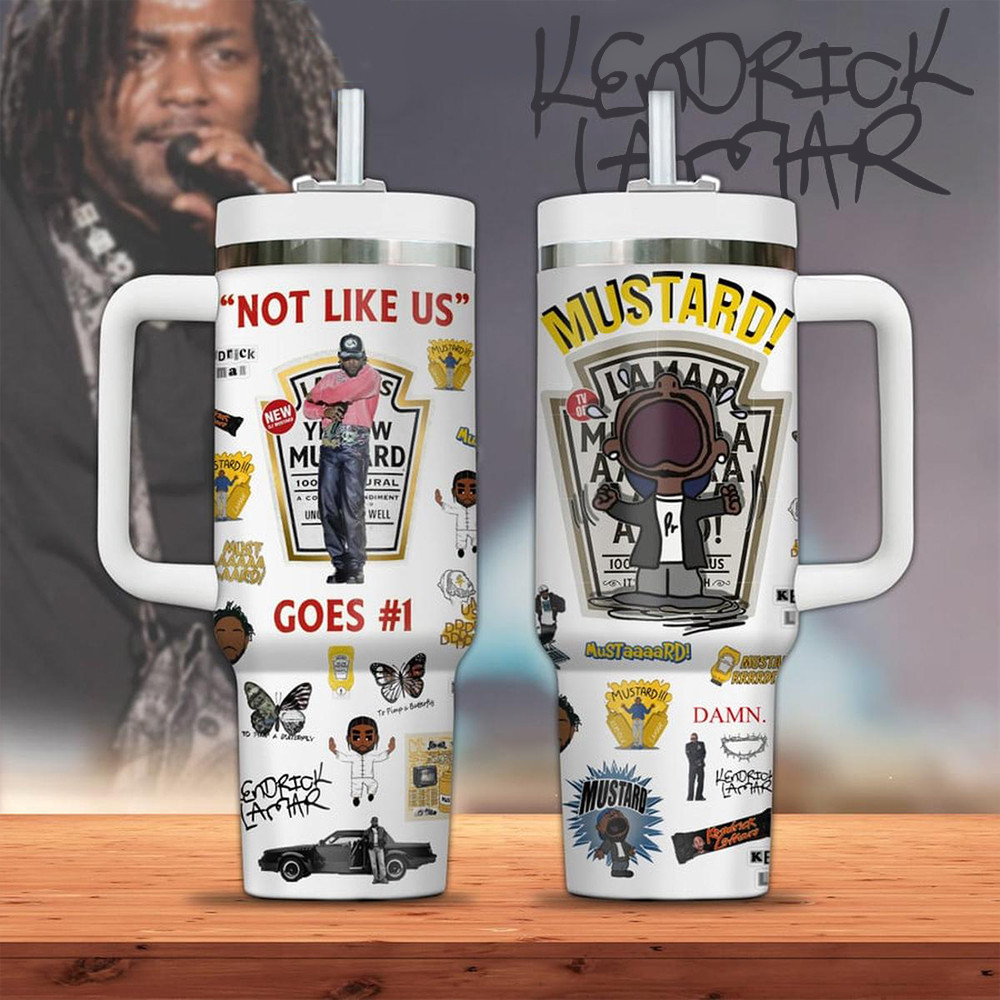 Kendrick Lamar Not Like Us Goes 231 Mustard Tumbler Kendrick Lamar Merch Gifts For Husband-1 Kendrick Lamar Not Like Us Goes 231 Mustard Tumbler Kendrick Lamar Merch Gifts For Husband-1