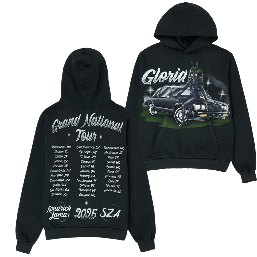 Kendrick Lamar SZA Grand National Tour Merch 2025 Hoodie Gloria Bug Concert Fan Gifts-1 Kendrick Lamar SZA Grand National Tour Merch 2025 Hoodie Gloria Bug Concert Fan Gifts-1