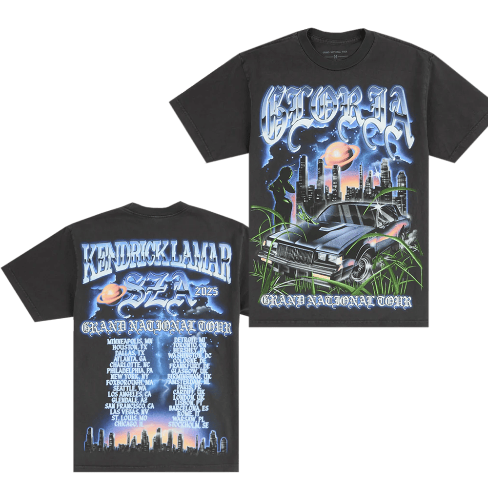 Kendrick Lamar SZA Grand National Tour Merch 2025 T-Shirt Gloria Bug Concert Clothing-1