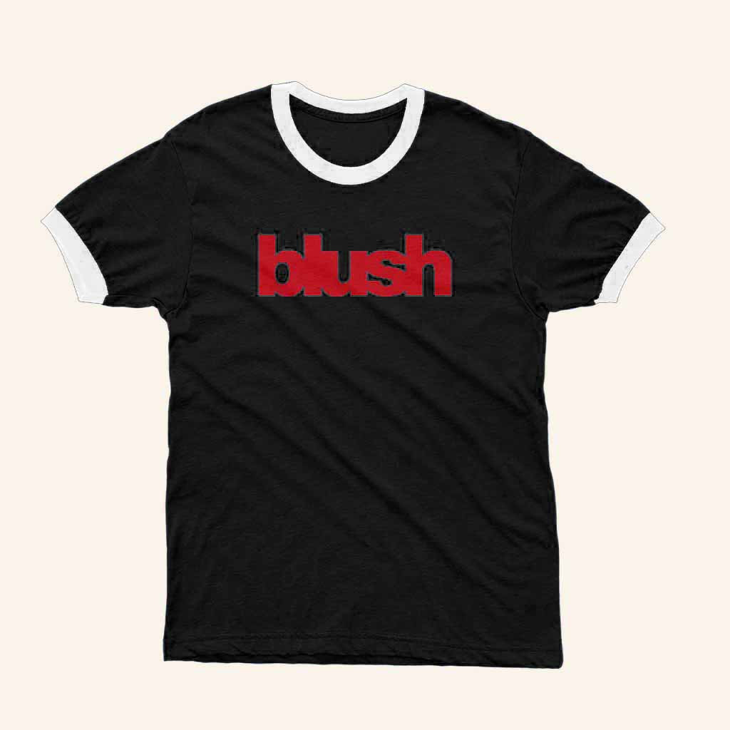 Kevin Abstract Blush Logo Ringer T-Shirt-1 Kevin Abstract Blush Logo Ringer T-Shirt-1