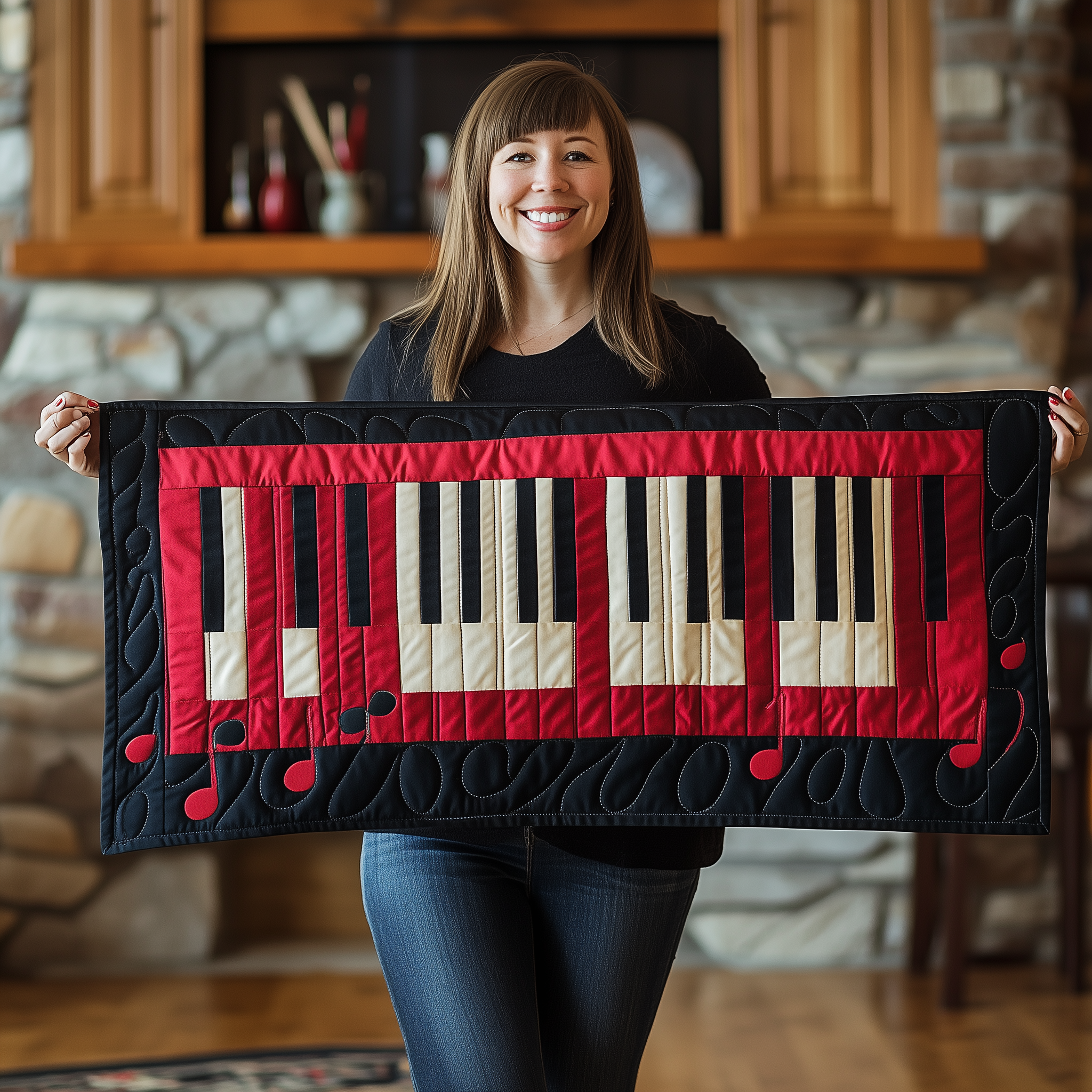Keyboard Quilted Tabler Runner Best Valentine's Day Ideas For Her-1 Keyboard Quilted Tabler Runner Best Valentine's Day Ideas For Her-1