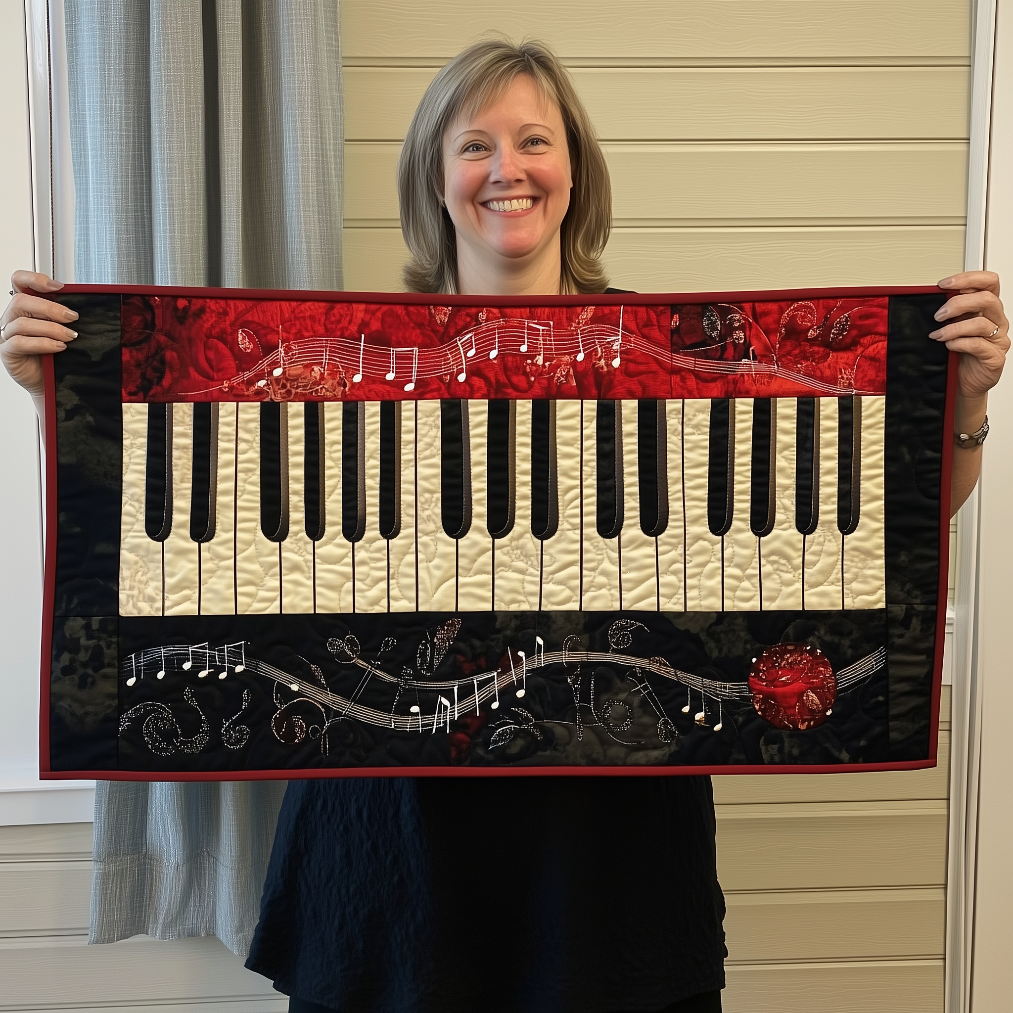 Keyboard Quilted Tabler Runner Valentine's Day Ideas For Her-1 Keyboard Quilted Tabler Runner Valentine's Day Ideas For Her-1