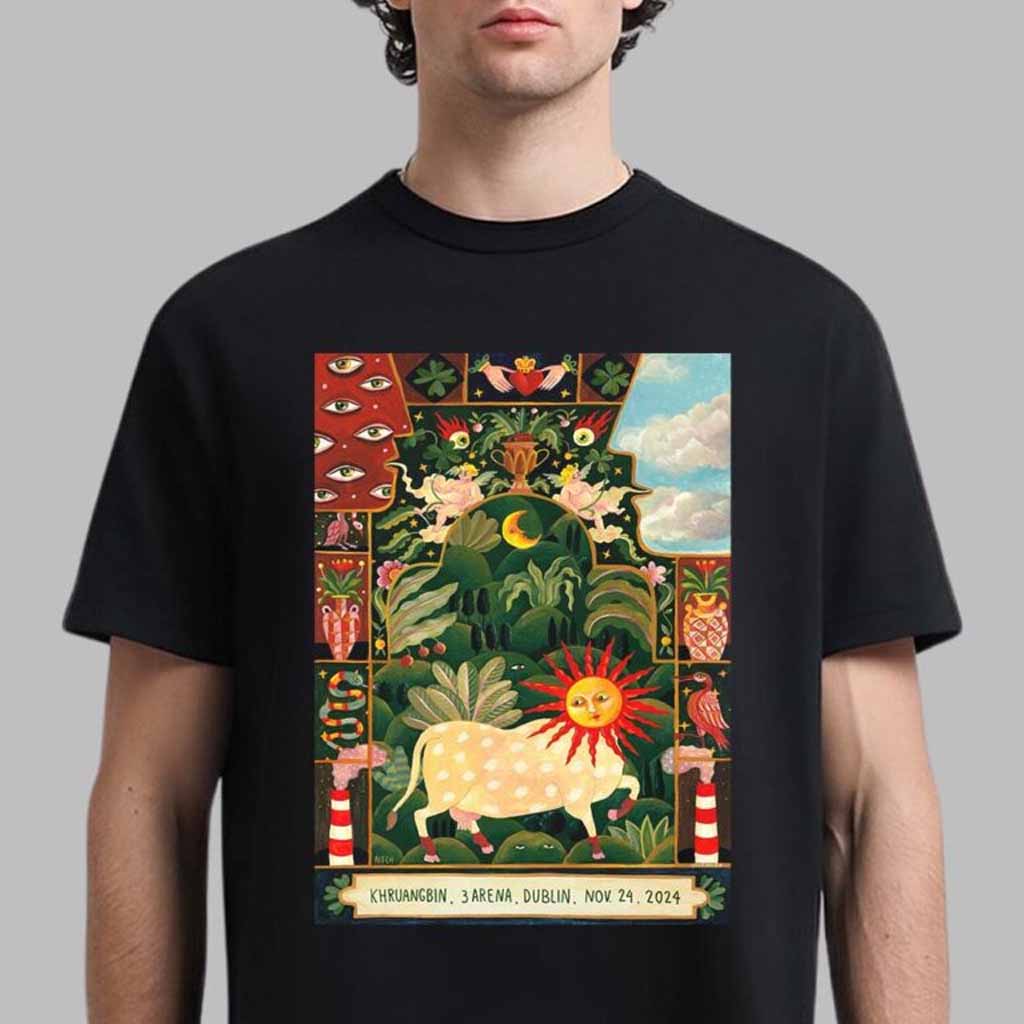 Khruangbin Poster For Show In Dublin At 3Arena On November 24 2024 T-Shirt Khruangbin Merch Friends Gifts-1