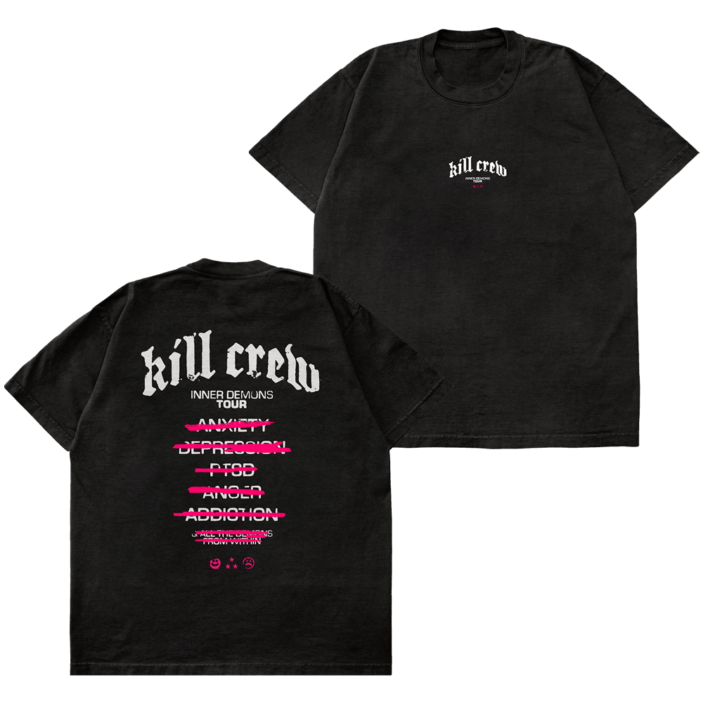 Kill Crew Shirt Kill Crew Merch Inner Demons Tour T-Shirt Father's Day Presents From Daughter-1 Kill Crew Shirt Kill Crew Merch Inner Demons Tour T-Shirt Father's Day Presents From Daughter-1