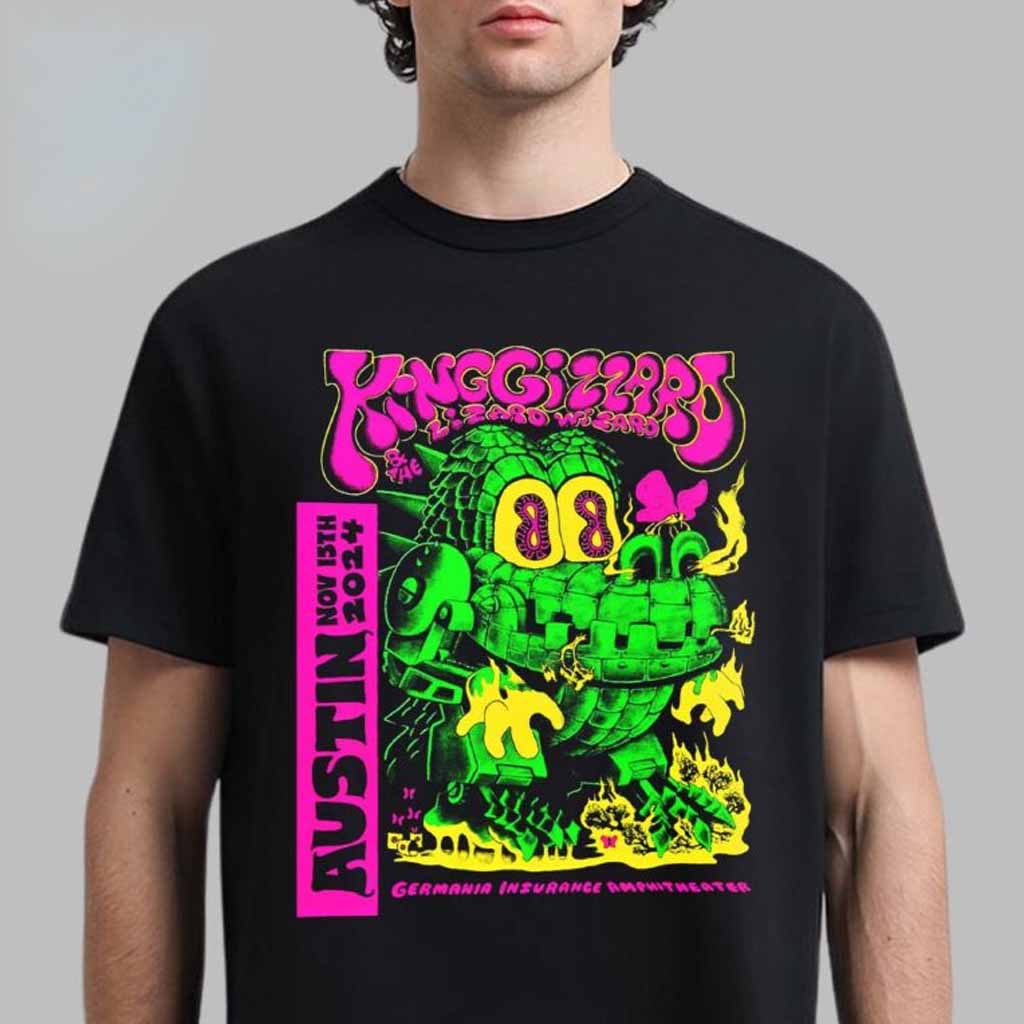 King Gizzard And The Lizard Wizard Merch Poster For Austin Texas 2024 Shirt Gift For Fans-1