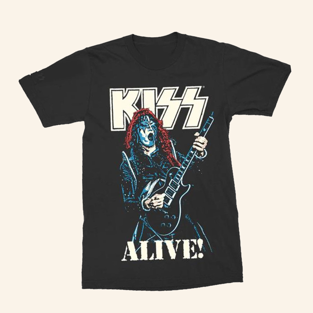 Kiss Online Merch The Spaceman Alive T-Shirt Gift Ideas For Rock Music Lovers-1