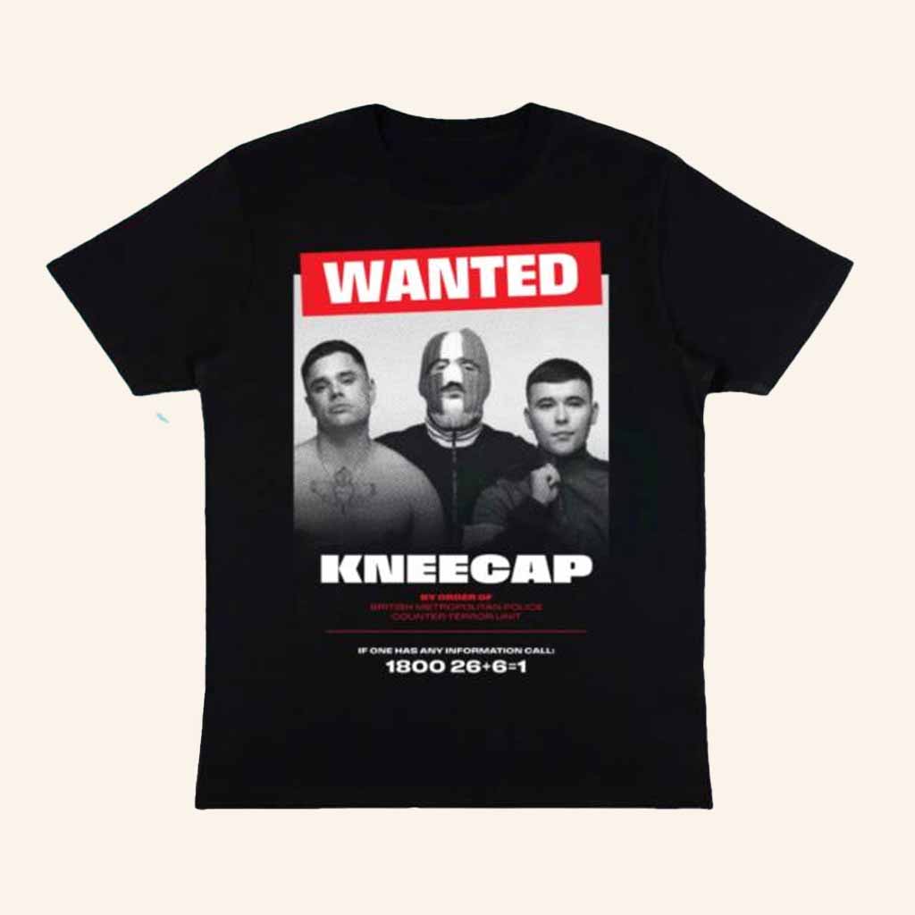 Kneecap Merch Wanted T-Shirt Christmas Present Ideas For Brother-1