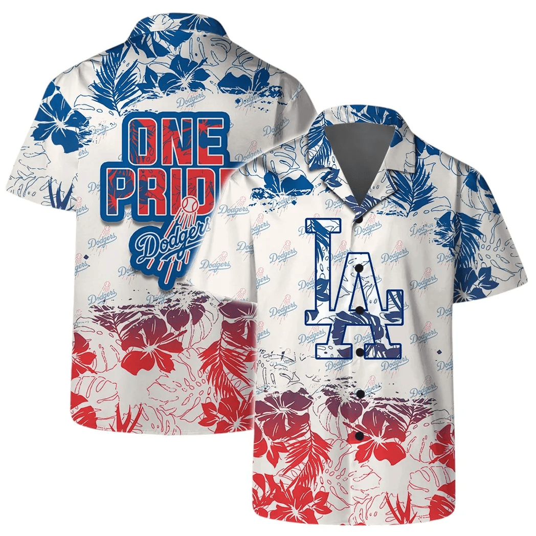 LA Los Angeles Dodgers Hawaiian Shirt One Pride Tropical Aloha Shirt Dodger Game Gifts-1 LA Los Angeles Dodgers Hawaiian Shirt One Pride Tropical Aloha Shirt Dodger Game Gifts-1