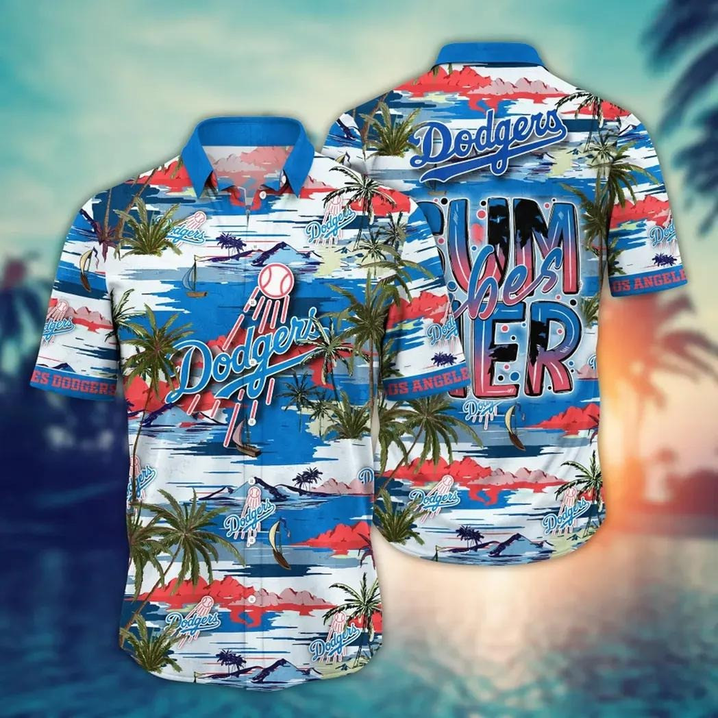 LA Los Angeles Dodgers Hawaiian Shirt Summer Vibes Aloha Shirt Beach Holiday Gifts For Fans.-1 LA Los Angeles Dodgers Hawaiian Shirt Summer Vibes Aloha Shirt Beach Holiday Gifts For Fans.-1