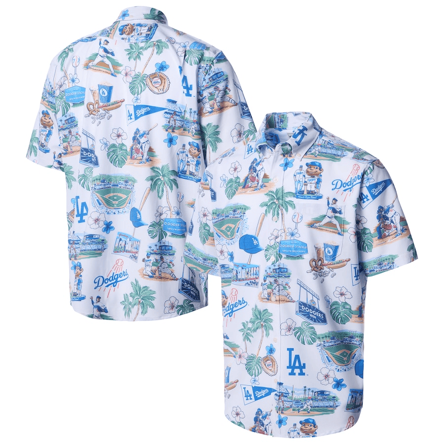 LA Los Angeles Dodgers Hawaiian Shirt Tropical Summer Aloha Shirt Holiday Fan Merch Gifts-1 LA Los Angeles Dodgers Hawaiian Shirt Tropical Summer Aloha Shirt Holiday Fan Merch Gifts-1