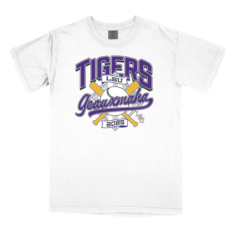 LSU 2025 Baseball Regional Geauxmaha T-Shirt Fan Merch Clothing Gifts For Fans-1 LSU 2025 Baseball Regional Geauxmaha T-Shirt Fan Merch Clothing Gifts For Fans-1