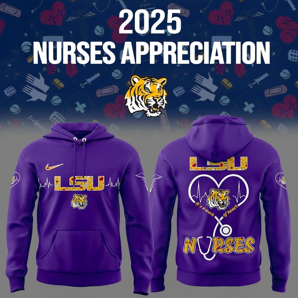 LSU Tigers x Nurses Appreciation 2025 Hoodie LSU Tigers Merch Gift For Football Fans-1 LSU Tigers x Nurses Appreciation 2025 Hoodie LSU Tigers Merch Gift For Football Fans-1