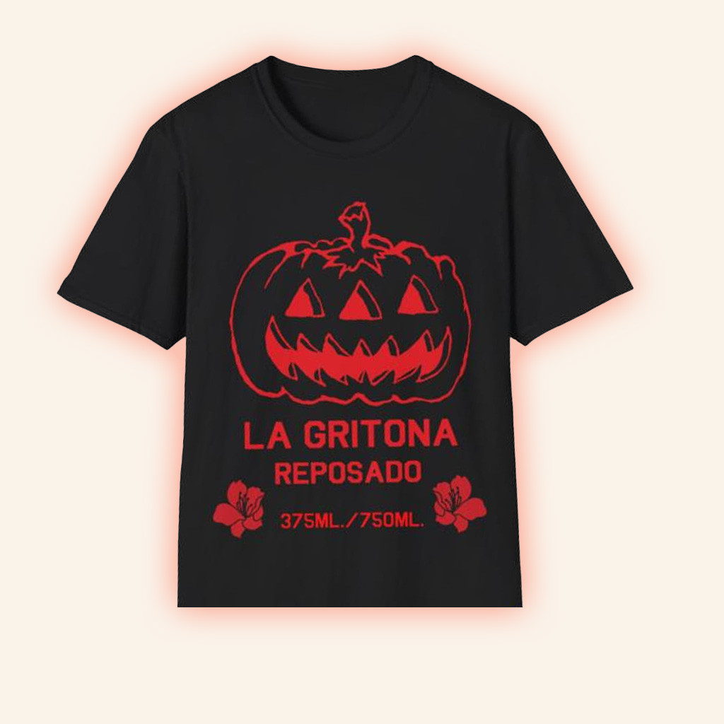 La Gritona Merch Triclops Pumpkin T-Shirt Halloween Gifts For Girlfriend-1