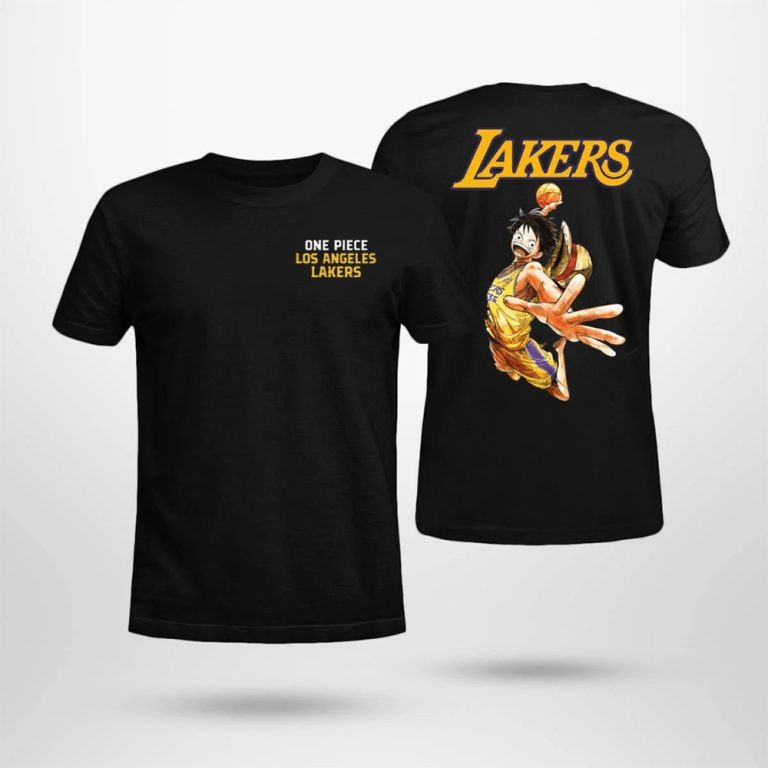 Lakers One Piece Shirt Luffy One Piece LA Los Angeles Lakers Game Night Collab Merch Fans-1 Lakers One Piece Shirt Luffy One Piece LA Los Angeles Lakers Game Night Collab Merch Fans-1