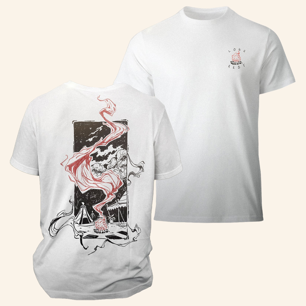 Larian Merch Baldur's Gate 3 Long Rest T-Shirt Christmas Ideas For Husband-1 Larian Merch Baldur's Gate 3 Long Rest T-Shirt Christmas Ideas For Husband-1