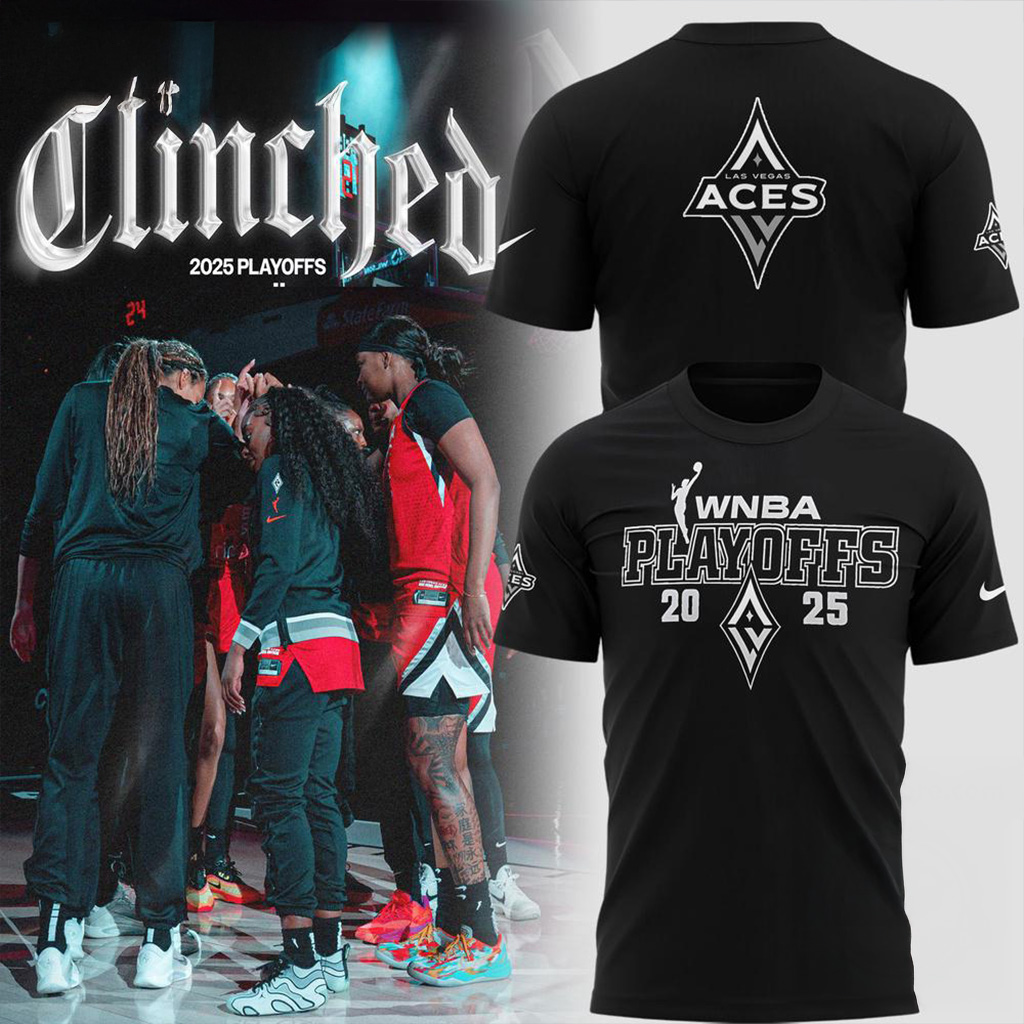 Las Vegas Aces WNBa Playoffs 2025 T-Shirt Aces Merch Gift For Basketball Lover-1