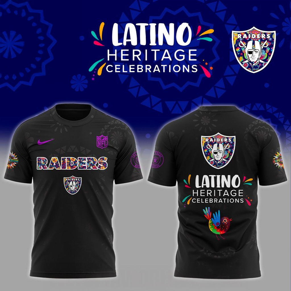 Las Vegas Raiders Latino Heritage Celebrations 2025 Shirt Raiders Merch Gift For Friend-1 Las Vegas Raiders Latino Heritage Celebrations 2025 Shirt Raiders Merch Gift For Friend-1