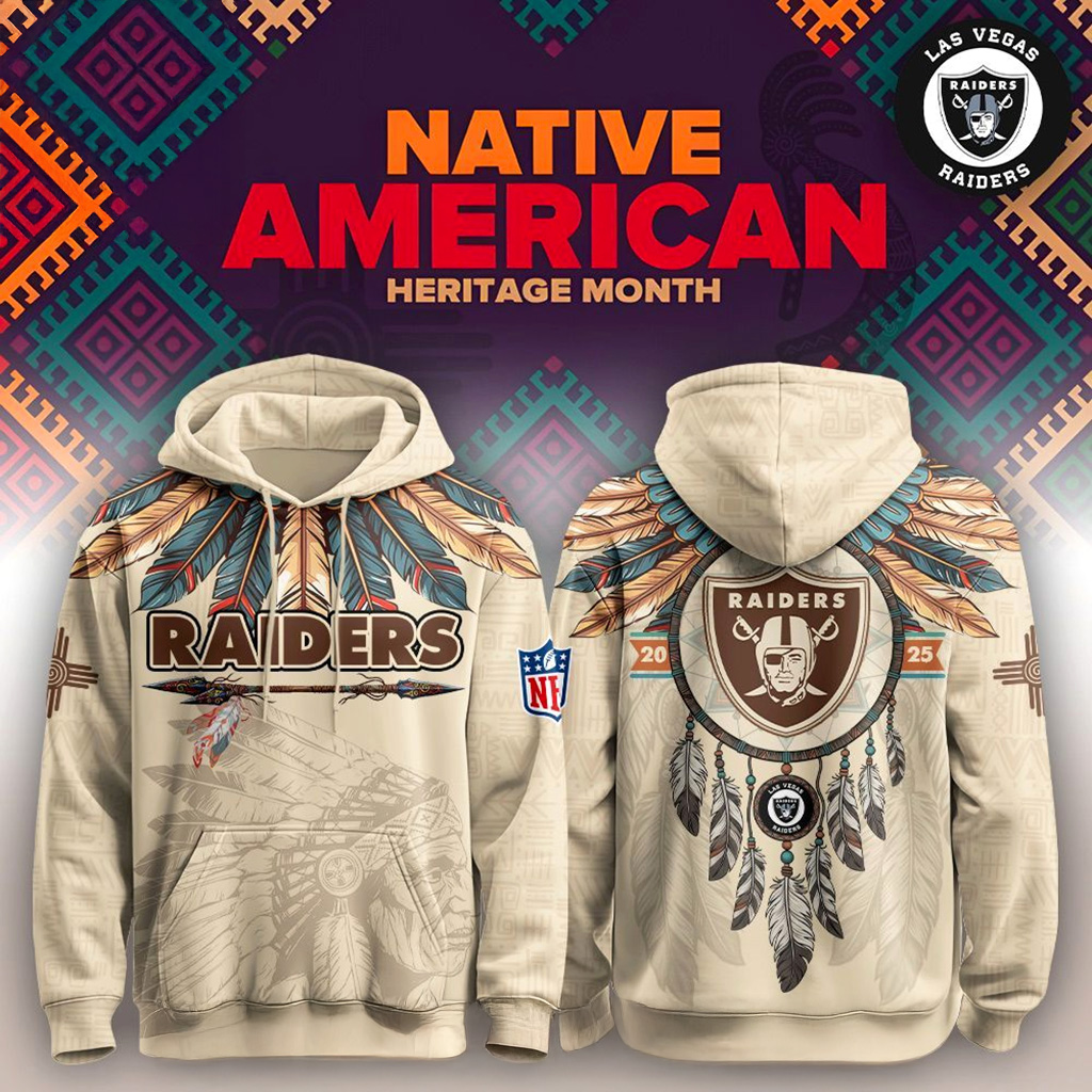 Las Vegas Raiders Native American Heritage Month Hoodie Raiders Merch Best Football Gifts-1 Las Vegas Raiders Native American Heritage Month Hoodie Raiders Merch Best Football Gifts-1