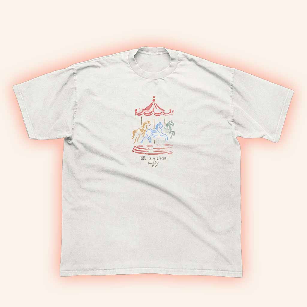 Laufey Merch Life Is A Circus Carousel Shirt Cool Gifts For Music Lovers-1 Laufey Merch Life Is A Circus Carousel Shirt Cool Gifts For Music Lovers-1