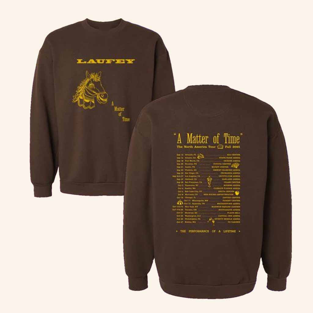 Laufey Music Merch A Matter Of Time Tour 2025 Sweatshirt Presents For Music Lovers-1
