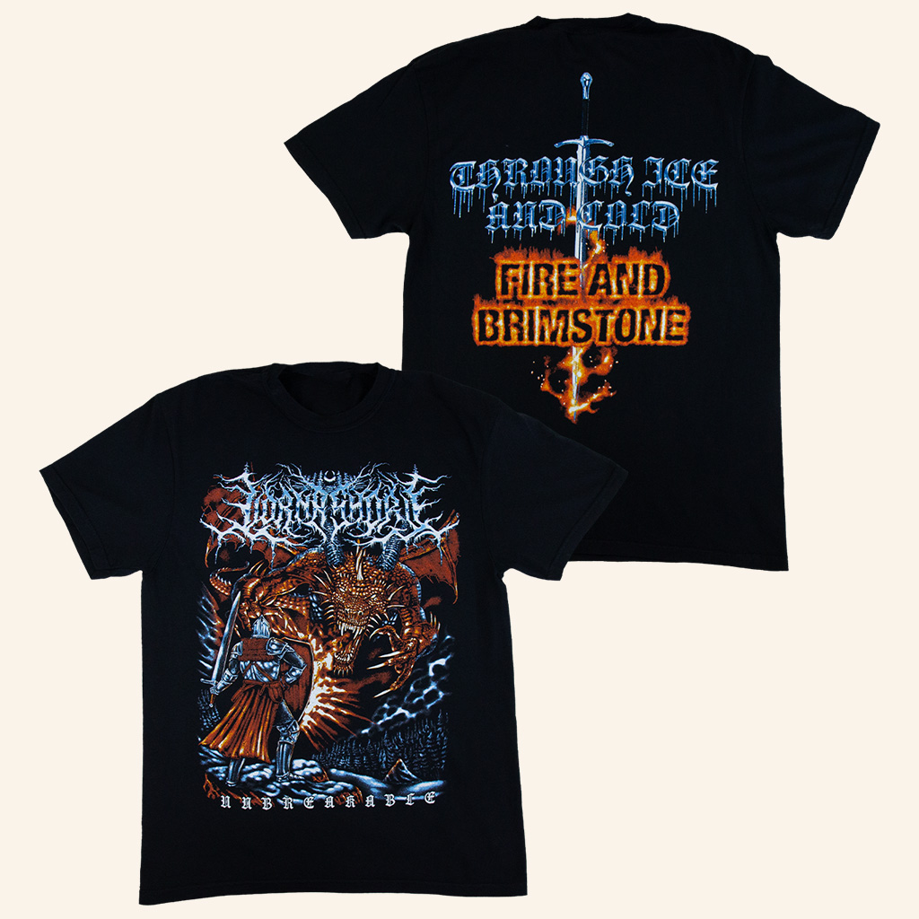 Lorna Shore Merch 2025 Edgarzilla Fire And Brimstone T-Shirt Good Christmas Gifts For Men-1