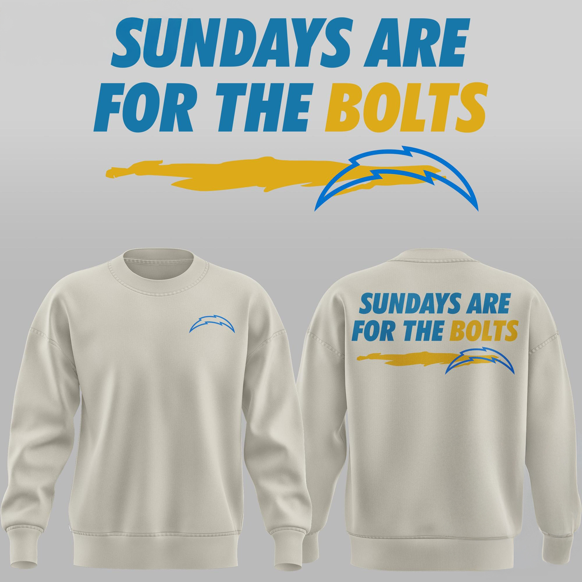 Los Angeles Chargers Chargers Bolt Fam 2024 Sweatshirt Best Gift For Football Lovers-1 Los Angeles Chargers Chargers Bolt Fam 2024 Sweatshirt Best Gift For Football Lovers-1