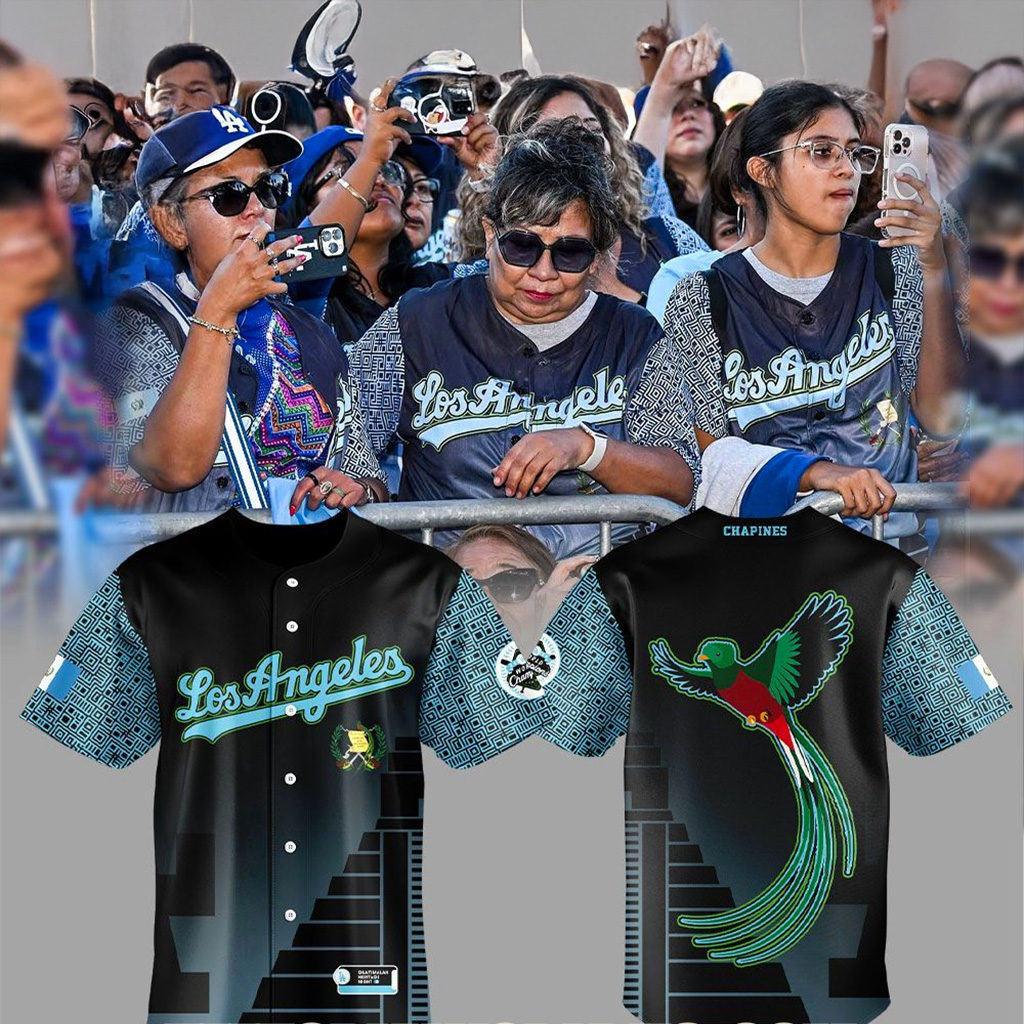 Los Angeles Dodgers Guatemalan Heritage Night 2025 Jersey Dodgers Merch Gifts For Fans-1