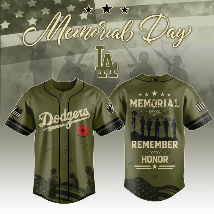 Los Angeles Dodgers Memorial Day Veteran Jersey Remember And Honor Veterans Day Gifts-1 Los Angeles Dodgers Memorial Day Veteran Jersey Remember And Honor Veterans Day Gifts-1
