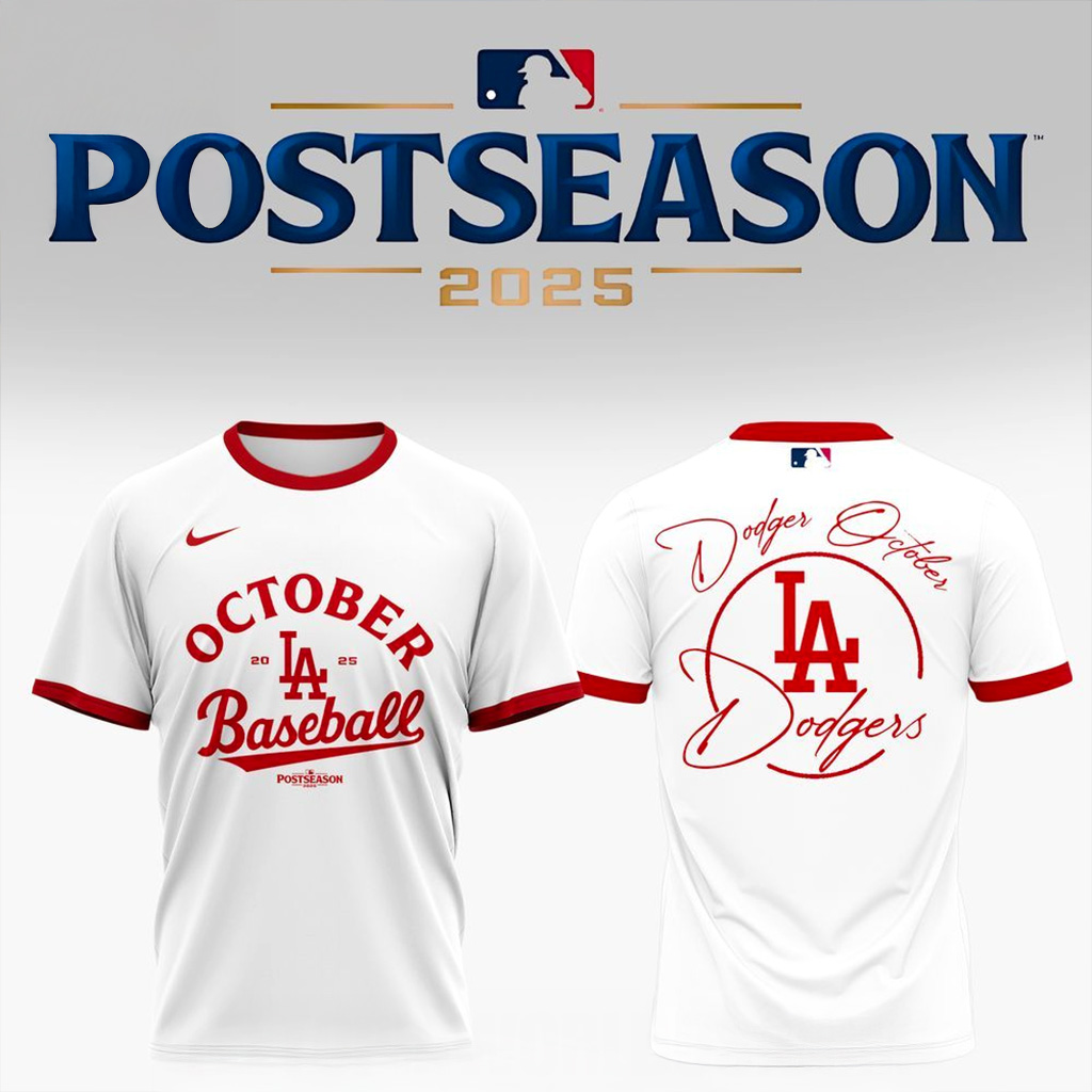 Los Angeles Dodgers October Postseason Shirt Dodgers Merch Gift For Baseball Fans-1