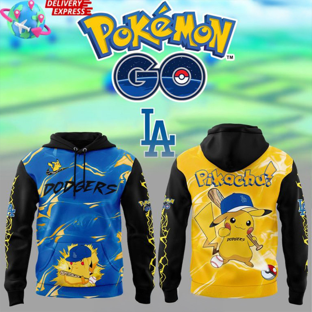 Los Angeles Dodgers Pokemon GO Special Hoodie Dodgers Merch Fathers Day Gifts For Husband-1