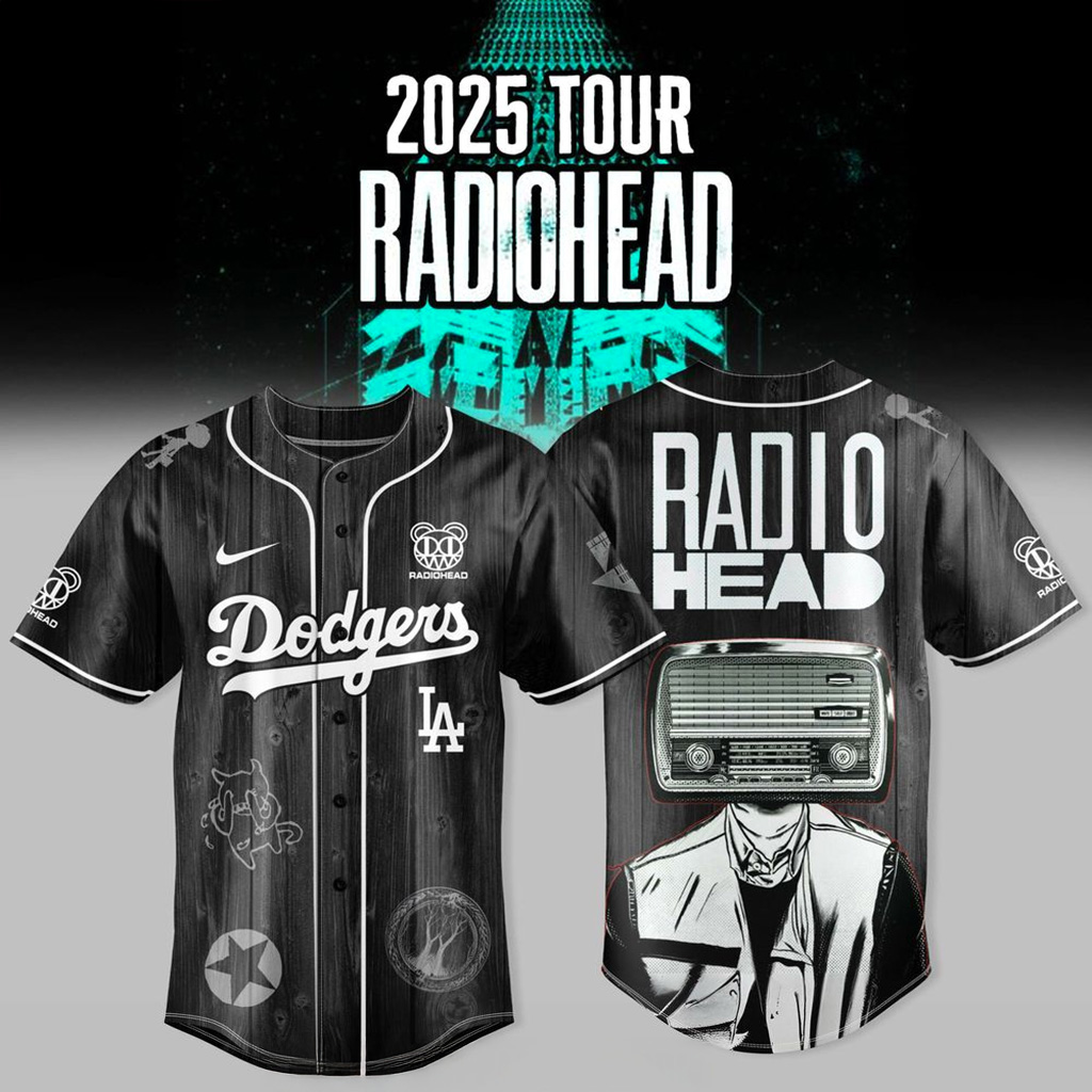 Los Angeles Dodgers x Radiohead 2025 Tour Jersey Dodgers Merch Gift For Husband-1 Los Angeles Dodgers x Radiohead 2025 Tour Jersey Dodgers Merch Gift For Husband-1