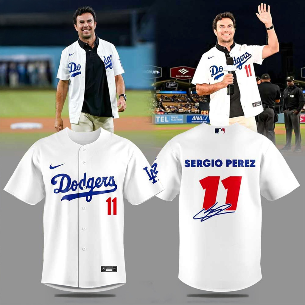 Los Angeles Dodgers x Sergio Perez 11 Signed Jersey Dodgers Merch Gift For Husband-1 Los Angeles Dodgers x Sergio Perez 11 Signed Jersey Dodgers Merch Gift For Husband-1