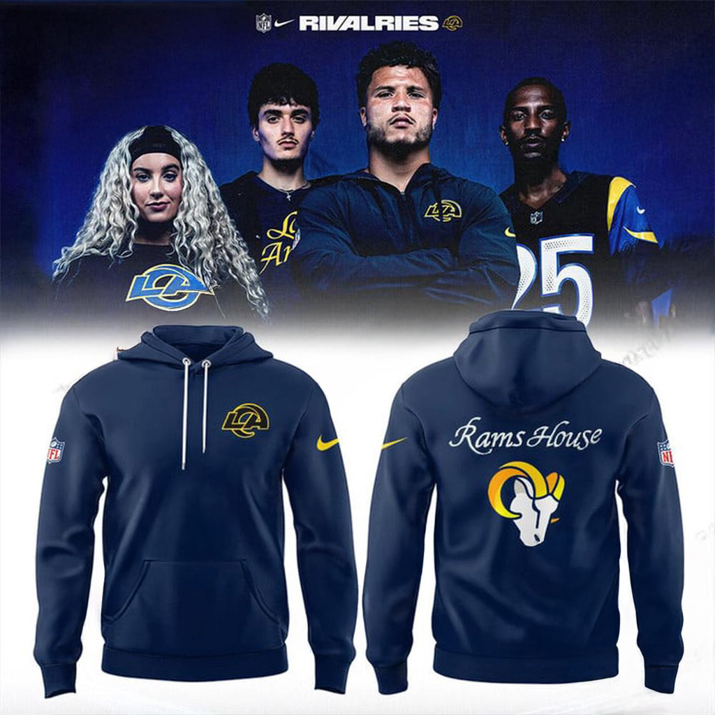 Los Angeles Rams NFL Rivalries 2025 Hoodie Rams Merch Gift Ideas For Football Lovers-1