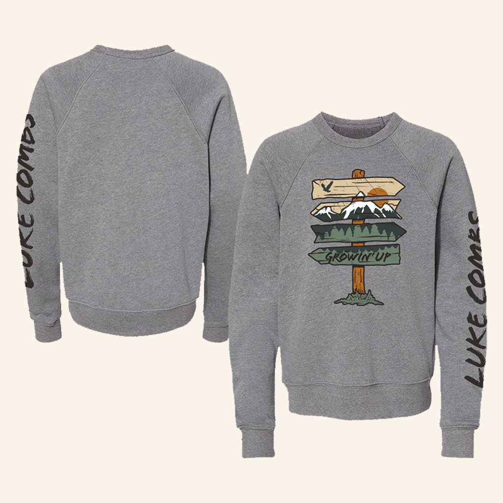 Luke Combs Merch Growin Up Sweatshirt Gift Ideas For Music Lovers-1
