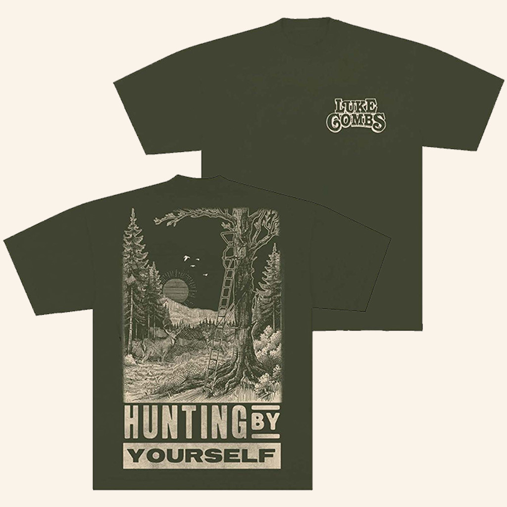 Luke Combs Merch Hunting By Yourself T-Shirt Birthday Gifts For Music Lovers-1 Luke Combs Merch Hunting By Yourself T-Shirt Birthday Gifts For Music Lovers-1