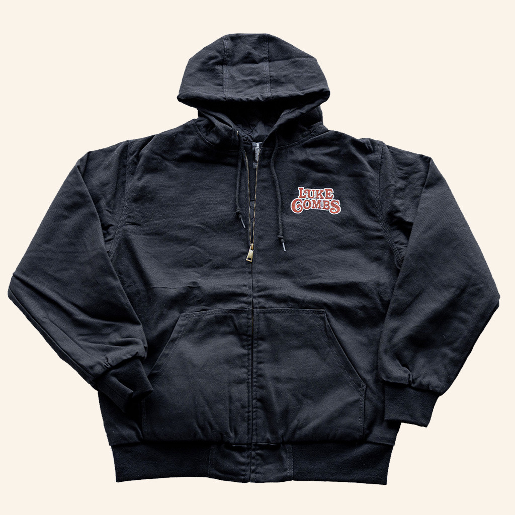 Luke Combs Merch Luke Combs Logo Zip Hoodie Cool Gifts For Music Lovers-1