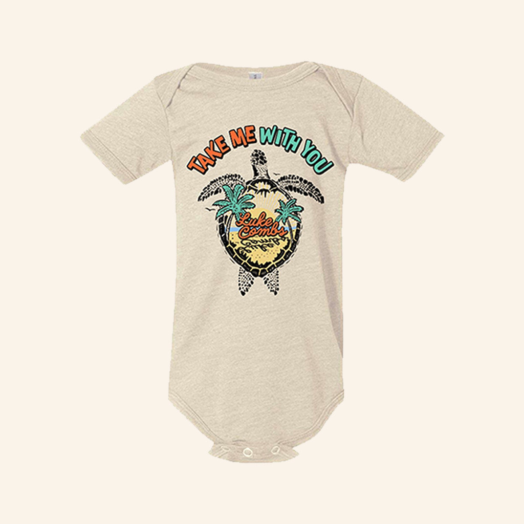 Luke Combs Merch Take Me With You Baby Onesie Best Gift For New Mom-1 Luke Combs Merch Take Me With You Baby Onesie Best Gift For New Mom-1