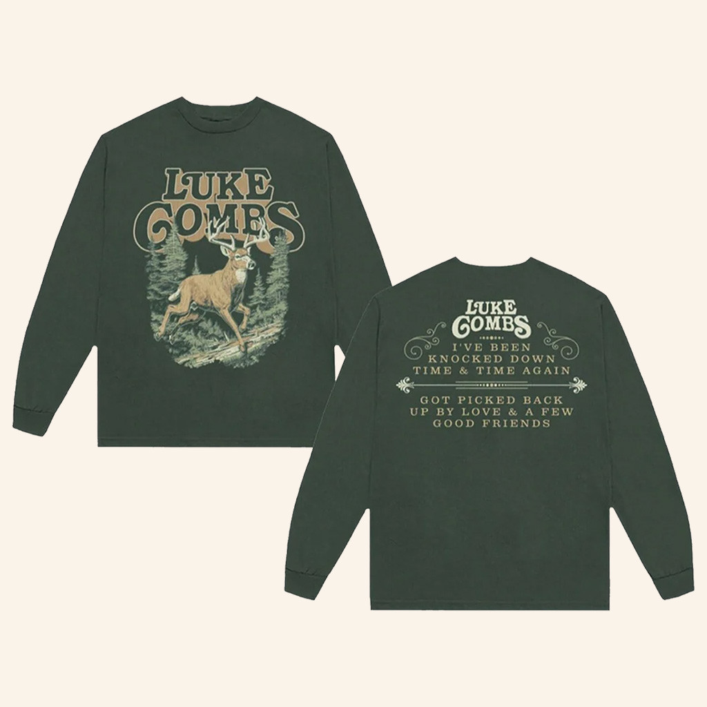 Luke Combs Merch Time And Time Again Long Sleeve Shirt Gift Ideas For Music Lovers-1