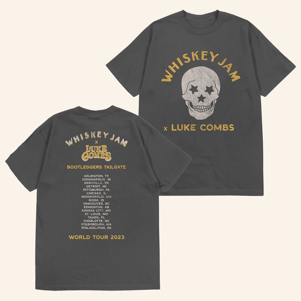 Luke Combs Merch Whiskey Jam World Tour T-Shirt Music Lover Gifts For Him-1 Luke Combs Merch Whiskey Jam World Tour T-Shirt Music Lover Gifts For Him-1
