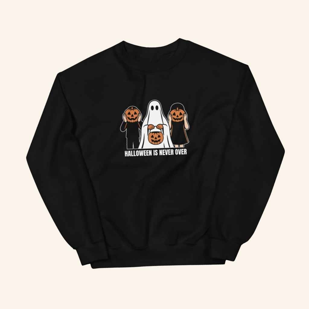 MWMH Merch Jacko Trio Halloween I Never Over Sweatshirt Halloween Gift For Her-1 MWMH Merch Jacko Trio Halloween I Never Over Sweatshirt Halloween Gift For Her-1