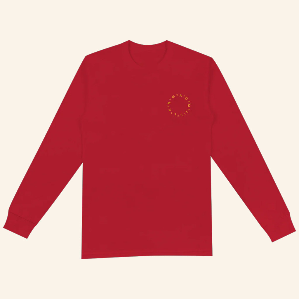 Mac Miller Merch Circles Red Long Sleeve Shirt Gift Ideas For Him-1 Mac Miller Merch Circles Red Long Sleeve Shirt Gift Ideas For Him-1