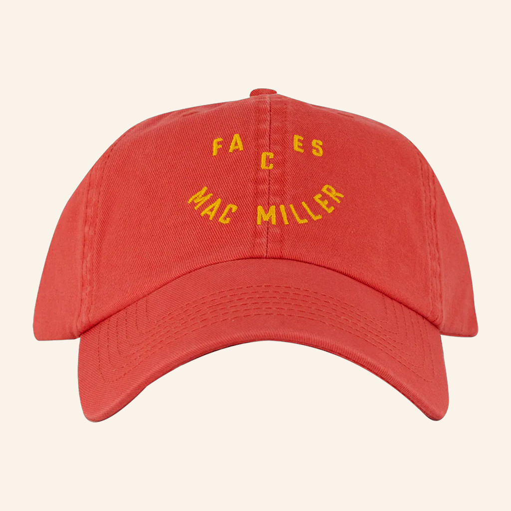 Mac Miller Merch Faces Smiley Embroidered Hat Unique Gift For Boyfriend-1
