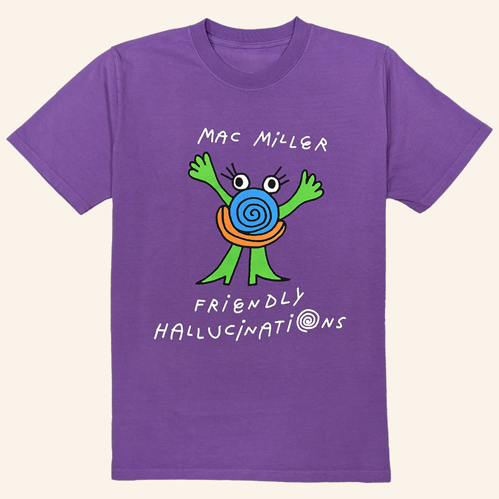 Mac Miller Merch Friendly Hallucinations T-Shirt Gift For Best Friend-1 Mac Miller Merch Friendly Hallucinations T-Shirt Gift For Best Friend-1